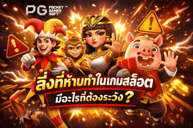 สิ่งที่ห้ามทำในเกมสล็อต